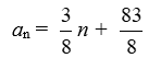 <strong>Find the general, or n<sup>th</sup>, term of the arithmetic sequence given the first term a<sub>1</sub> = -10 and the common difference d = </strong> A) B) C) D)