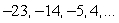 Find the 10th term for the arithmetic sequence    