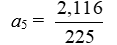 Find the term a<sub>5</sub> of the sequence   A)    B)  a<sub>5</sub> = 15 C)  a<sub>5</sub> = 46 D)   