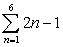 Evaluate the finite series.   A)  36 B)  25 C)  24 D)  30