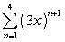 Evaluate the finite series.   