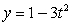 The given parametric equations define a plane curve. Find an equation in rectangular form that also corresponds to the plane curve.    ,  