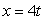 The given parametric equations define a plane curve. Find an equation in rectangular form that also corresponds to the plane curve.    ,  