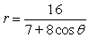 Identify the conic that the polar equation represents.   
