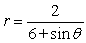 For the polar equation, (a) Identify the conic as either a parabola, ellipse, or hyperbola; (b) find the eccentricity and vertex (or vertices); and (c) graph.   