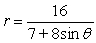 For the polar equation, (a) Identify the conic as either a parabola, ellipse, or hyperbola; (b) find the eccentricity and vertex (or vertices); and (c) graph.   