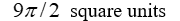 Find the area enclosed by the system of inequalities:     A)    B)    C)    D)  The region is not bounded (the area is infinite) 