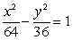 Find the standard form of the equation of the hyperbola with foci (0, 10)  and (0, -10) , and vertices (0, 8)  and (0, -8) . A)    B)    C)    D)   