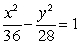 Find the standard form of the equation of the hyperbola with foci (0, -8)  and (0, 8) , and vertices (0, 6)  and (0, -6) . A)    B)    C)    D)   