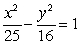 Find the standard form of the equation of a hyperbola with center (0, 0) , transverse x-axis, and asymptotes   And   A)    B)    C)    D)   