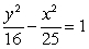 Find the standard form of the equation of a hyperbola with center (0, 0) , transverse x-axis, and asymptotes   And   A)    B)    C)    D)   