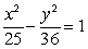 Find the standard form of the equation of a hyperbola with center (0, 0) , transverse y-axis, and asymptotes   And   A)    B)    C)    D)   
