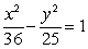Find the standard form of the equation of a hyperbola with center (0, 0) , transverse y-axis, and asymptotes   And   A)    B)    C)    D)   
