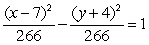 Find the standard form of the hyperbola with the following equation. 6y<sup>2</sup> - 3x<sup>2</sup> - 84y - 24x = 20 A)    B)    C)    D)   