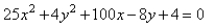 Find the general equation of the hyperbola from the given graph.   A)    B)    C)    D)   