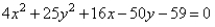 Find the general equation of the hyperbola from the given graph.   A)    B)    C)    D)   