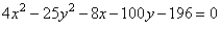 Graph the hyperbola.   A)    B)    C)    D)   