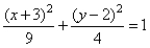 Match the ellipse to the equation.   A)    B)    C)    D)   