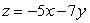 Minimize     A)  -17 B)  -57 C)  -21 D)  -53