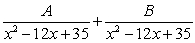 Write the form of the partial fraction decomposition for the given rational expression. Do not solve for the constants.   A)    B)    C)    D)   