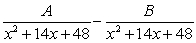 Write the form of the partial fraction decomposition for the given rational expression. Do not solve for the constants.   A)    B)    C)    D)   