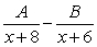 Write the form of the partial fraction decomposition for the given rational expression. Do not solve for the constants.   A)    B)    C)    D)   