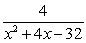 Write the form of the partial fraction decomposition for the given rational expression. Do not solve for the constants.   A)    B)    C)    D)   