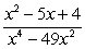 Write the form of the partial fraction decomposition for the given rational expression. Do not solve for the constants.   A)    B)    C)    D)   