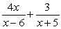 Write the partial fraction decomposition for the given rational expression.   A)    B)    C)    D)   
