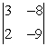 Evaluate the      determinant.   
