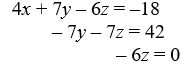 Use Cramer's Rule to solve the system of equations.   