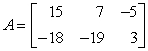 Calculate 2B - 5A if   And    A)    B)    C)    D)   
