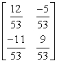 Find A<sup>-1</sup> given that   A)    B)    C)    D)   