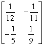 Find A<sup>-1</sup> given that   A)    B)    C)    D)   