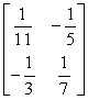 Find A<sup>-1</sup> given that   A)    B)    C)    D)   