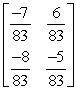 Find A<sup>-1</sup> given that   A)    B)    C)    D)   