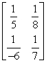 Find A<sup>-1</sup> given that   A)    B)    C)    D)   