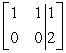 Use row operations to transform the matrix to reduced row-echelon form.   A)    B)    C)    D)   