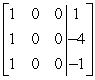 Use row operations to transform the matrix to reduced row-echelon form.   A)    B)    C)    D)   