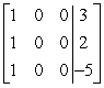 Use row operations to transform the matrix to reduced row-echelon form.   A)    B)    C)    D)   