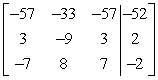  Perform the row operation -6R<sub>1</sub> + R<sub>2</sub>  \rightarrow R<sub>2</sub> on the matrix and write the resulting matrix.   A)    B)    C)    D)    