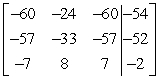  Perform the row operation -6R<sub>1</sub> + R<sub>2</sub>  \rightarrow R<sub>2</sub> on the matrix and write the resulting matrix.   A)    B)    C)    D)    