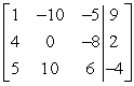 Perform the row operations   on the matrix and write the resulting matrix.   A)    B)    C)    D)   