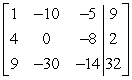 Perform the row operations   on the matrix and write the resulting matrix.   A)    B)    C)    D)   