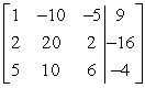 Perform the row operations   on the matrix and write the resulting matrix.   A)    B)    C)    D)   