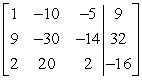 Perform the row operations   on the matrix and write the resulting matrix.   A)    B)    C)    D)   
