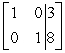 Use row operations to transform the matrix to reduced row-echelon form.   A)    B)    C)    D)   
