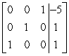 Use row operations to transform the matrix to reduced row-echelon form.   A)    B)    C)    D)   
