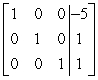 Use row operations to transform the matrix to reduced row-echelon form.   A)    B)    C)    D)   