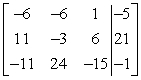 Perform the row operation   on the matrix and write the resulting matrix.   